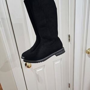 Black Knee-High Boots